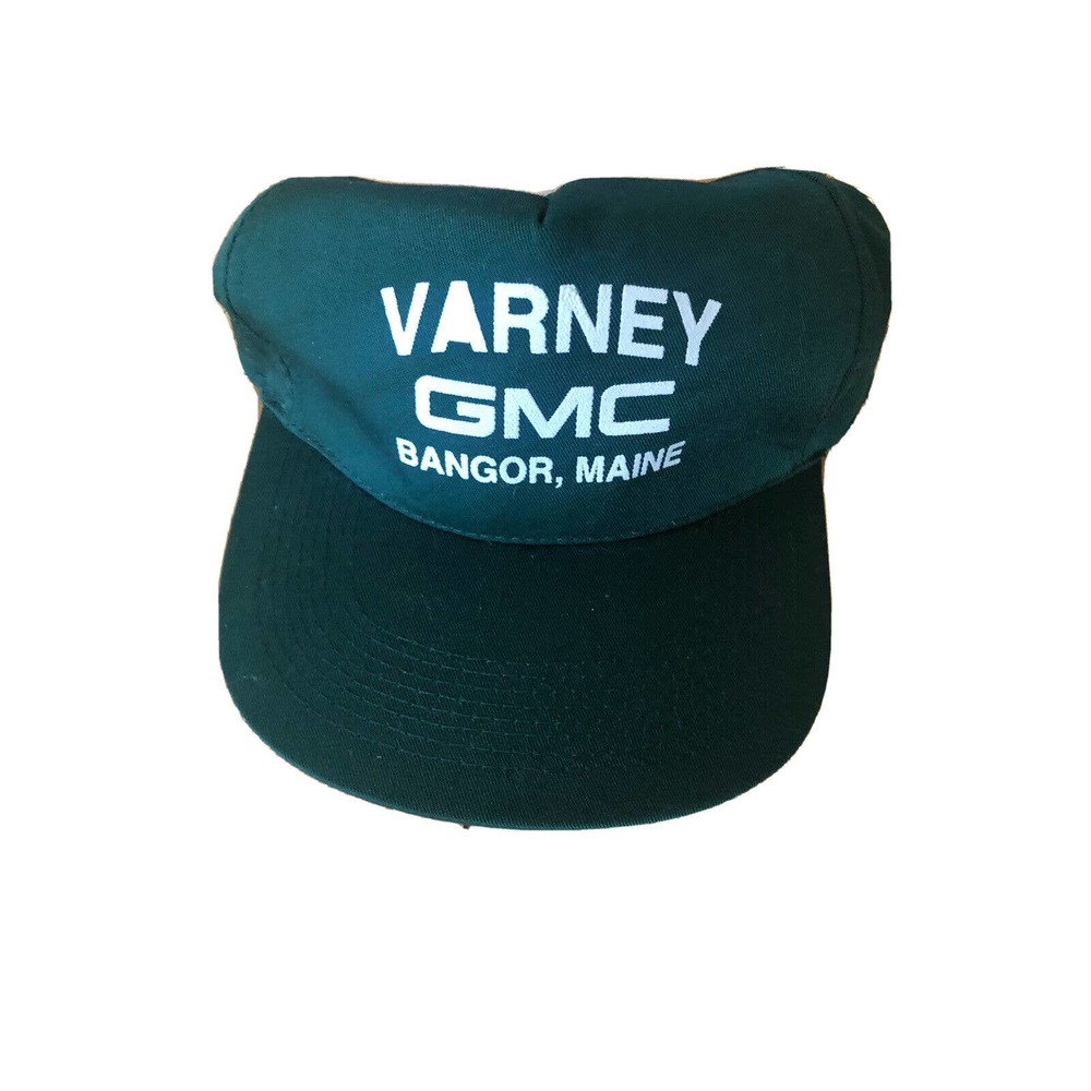 Vintage Maine Varney GMC Green Bangor Snapback style Truckers cap hat
